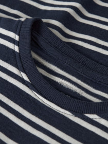 NAME IT Stribet Bluse Navy Blazer Cloud Dancer